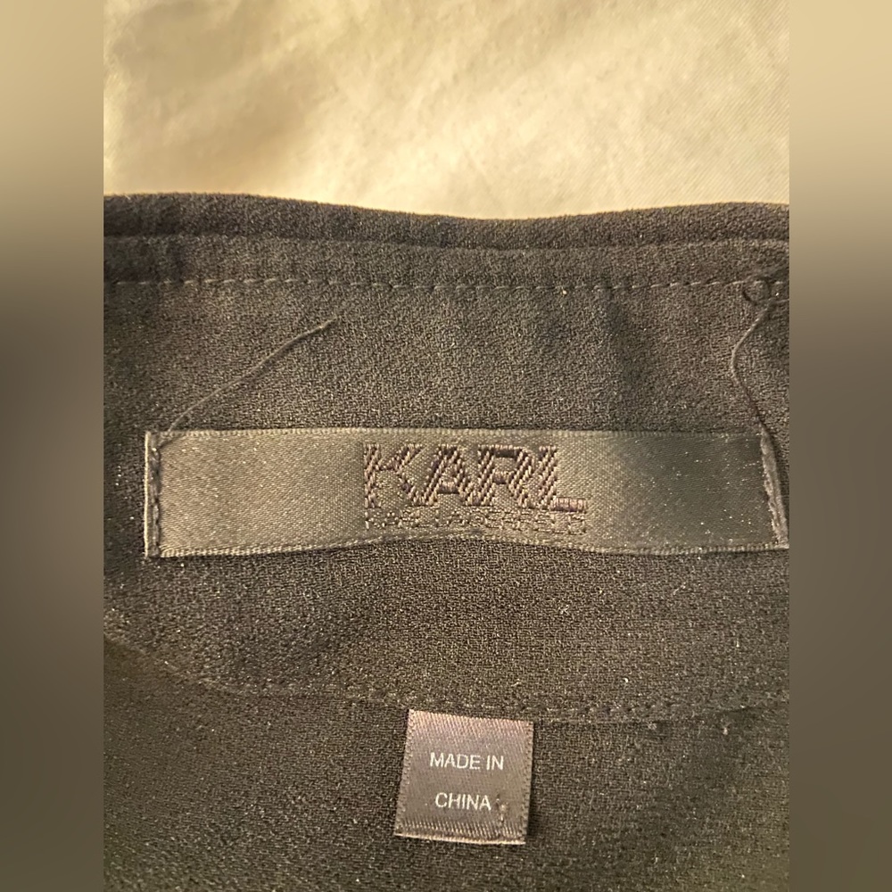 Karl lagerfeld black biker design dress - Picture 5 of 5